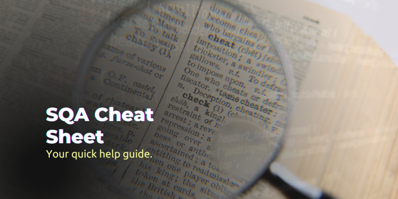 Software Quality Assurance - SQA Cheat Sheet